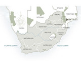 Map of SA showing Inyati Location